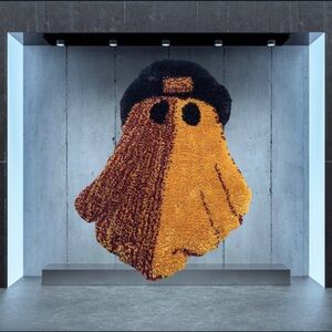 Ghostie NWOT! HANDMADE! 19x14 1/2 GARNET & GOLD